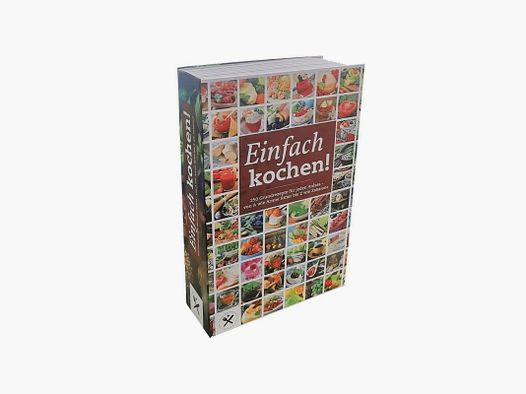 Cookbook with combination lock safe