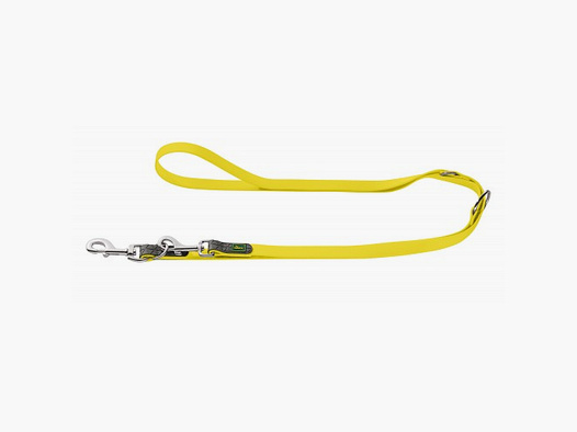 Hunter Verstellbare Führleine Convenience neongelb – Breite / Länge: Breite: 15mm / Länge: 200cm