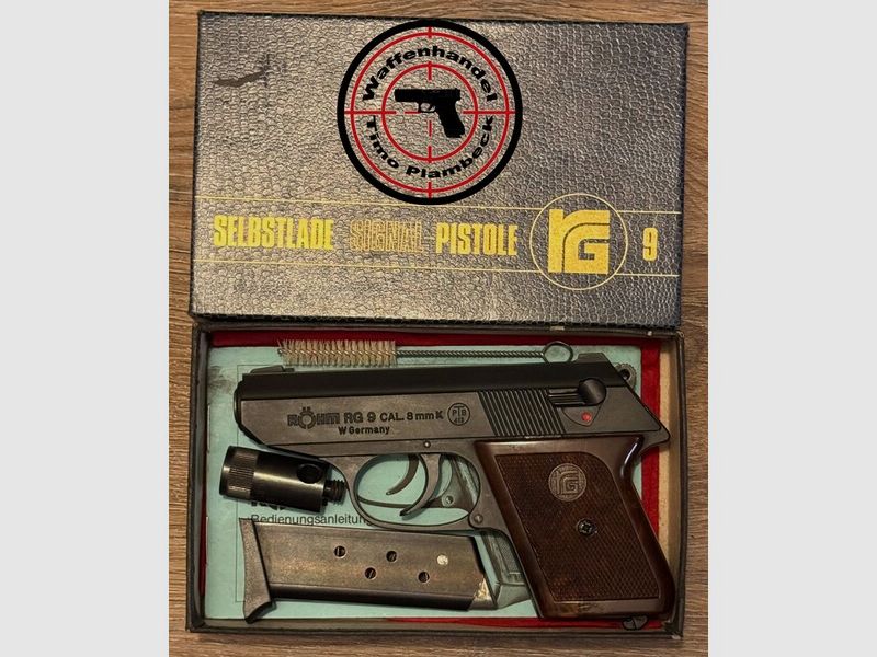 Gaspistole / SRS-Waffe Röhm Mod. RG 9 im Kaliber 8mmK (PTB: 413)