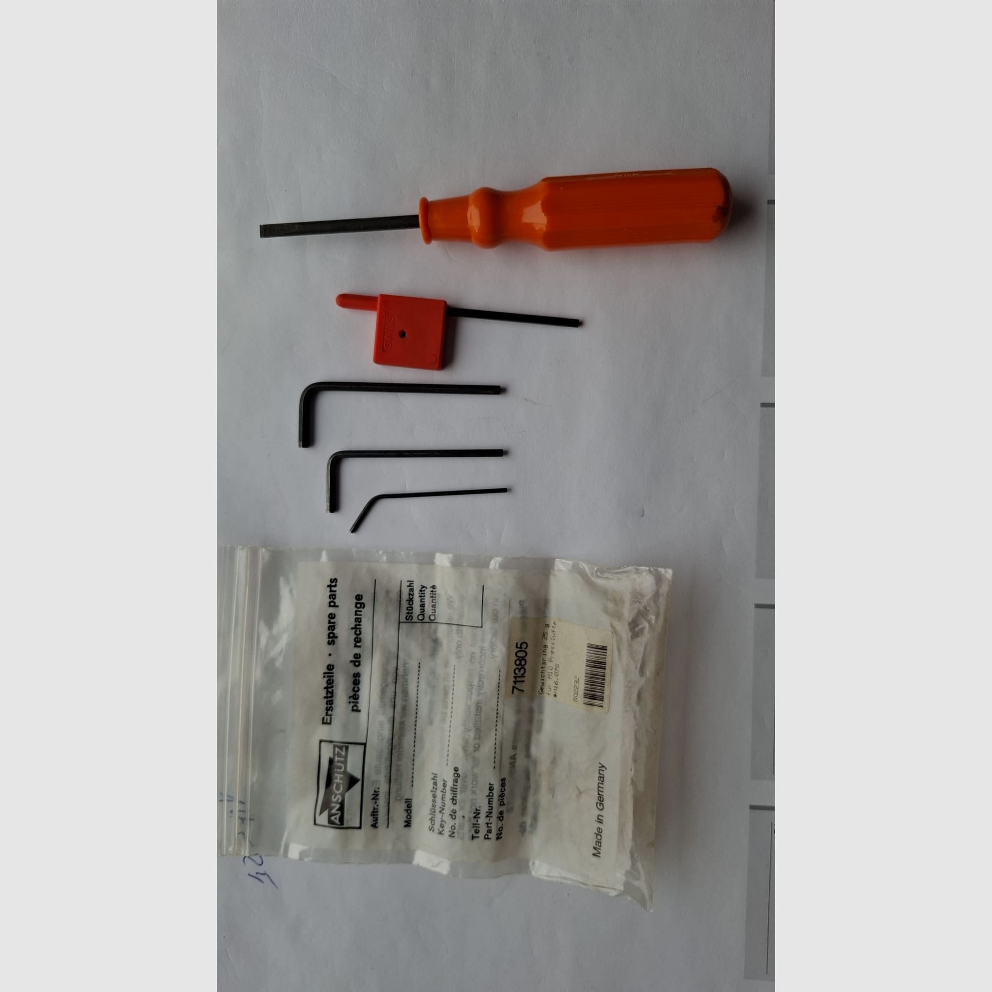 Pistolet à air Anschütz SAM M10 Cal.4,5