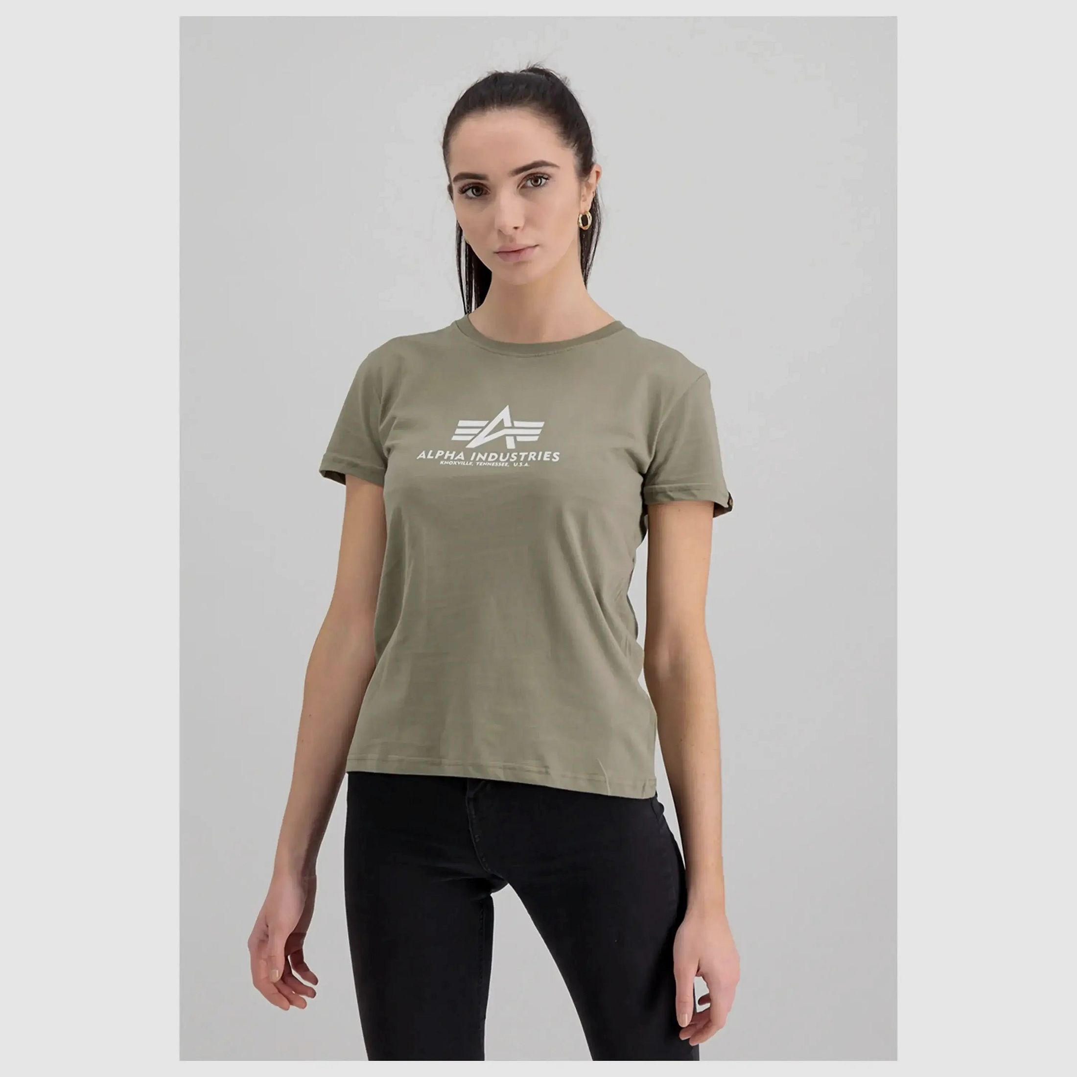 alpha industries Alpha Industries T-Shirt New Basic Women - Olive / XL Ladies