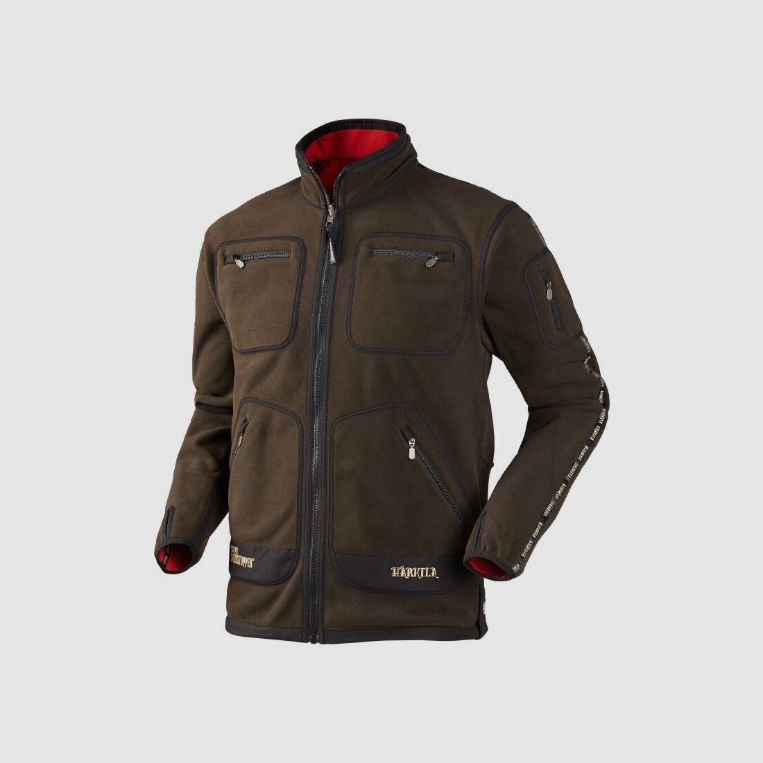Härkila Kamko Fleecejacke Brown/Red S