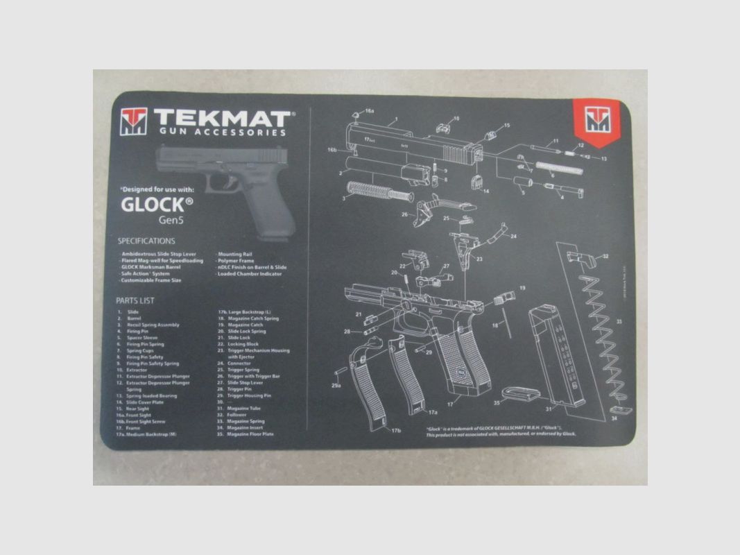 TEKMAT ARBEITSMATTE GLOCK 5