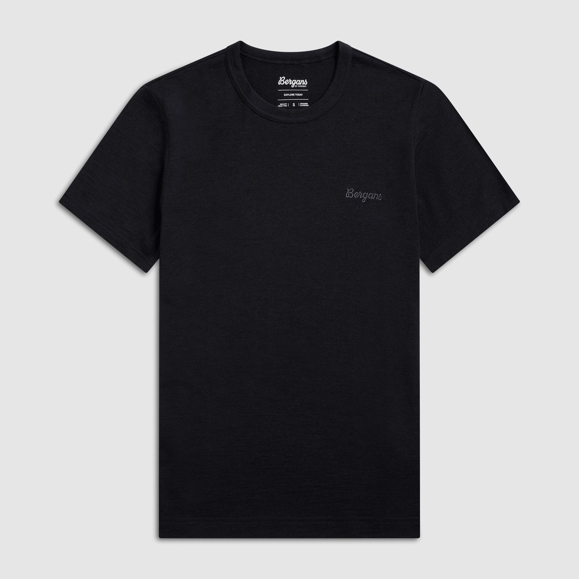 Bergans Logo Merino T-Shirt Women Navy Blue L