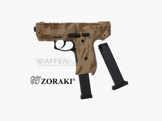 Zoraki 925 pistolet à blanc Camo calibre 9mm P.A.K.
