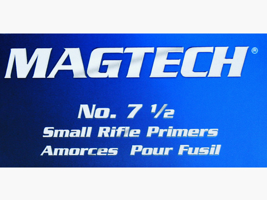 MAGTECH Zündhütchen Small RIFLE 7 1/2 S.R. SR > je 1.000 Stück | NEU SOFORT LIEFERBAR !