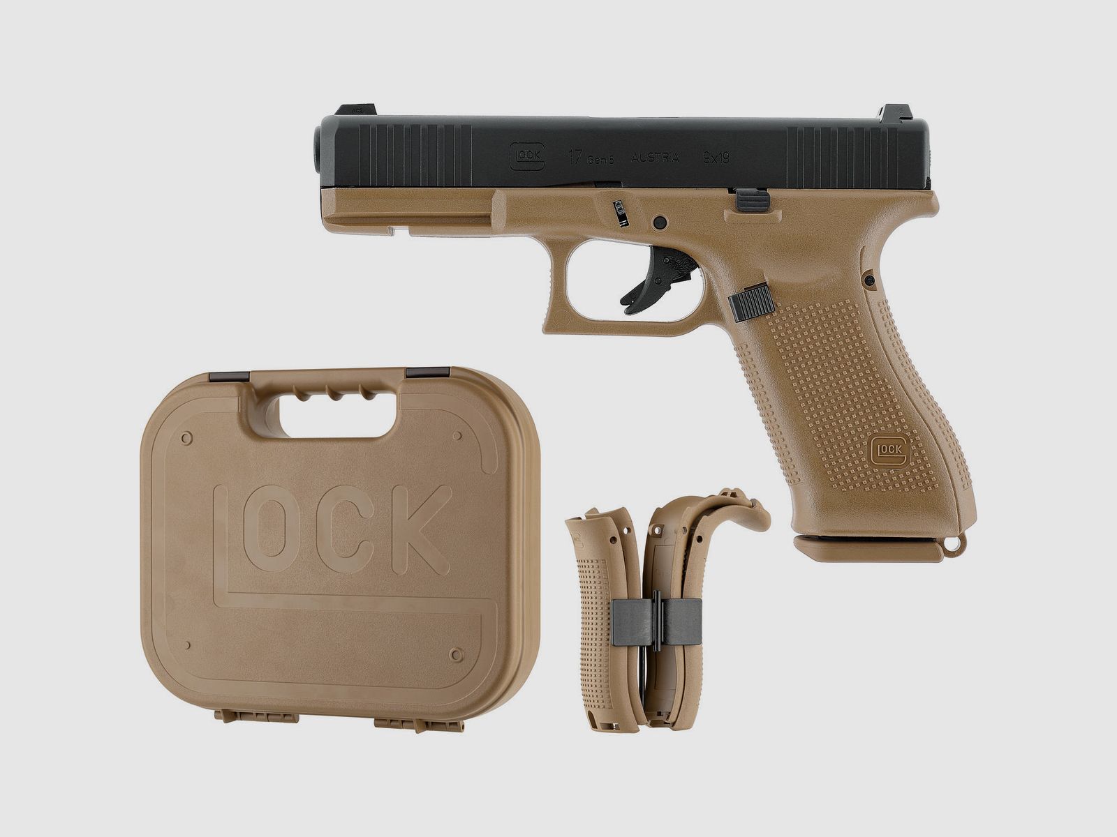 Glock 17 Gen5 French Edition - Metal Slide GBB - Schwarz-Coyote | UMAREX