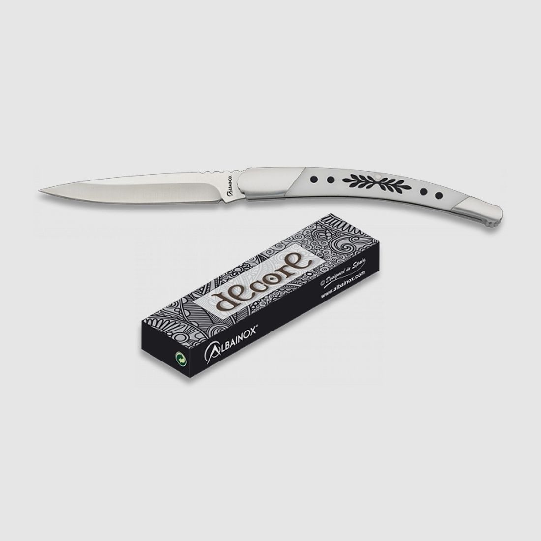 Coltello a serramanico spagnolo sottile ws6 lama 8,8 cm, scatola regalo