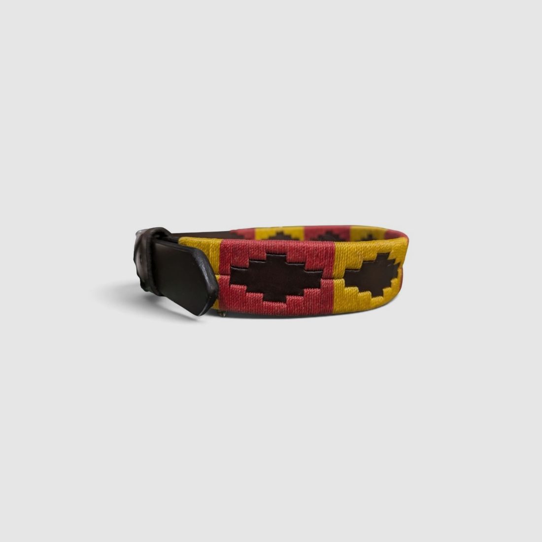 Geborduurd Leren Halsband Spanje, afbeelding 1 van 3