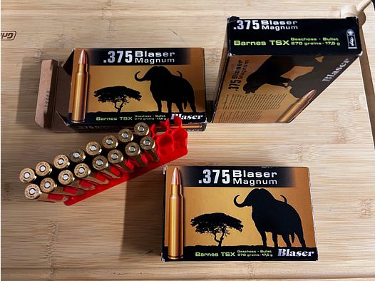 Blaser .375 Blaser Magnum Barnes TSX 17,5g/270grs.