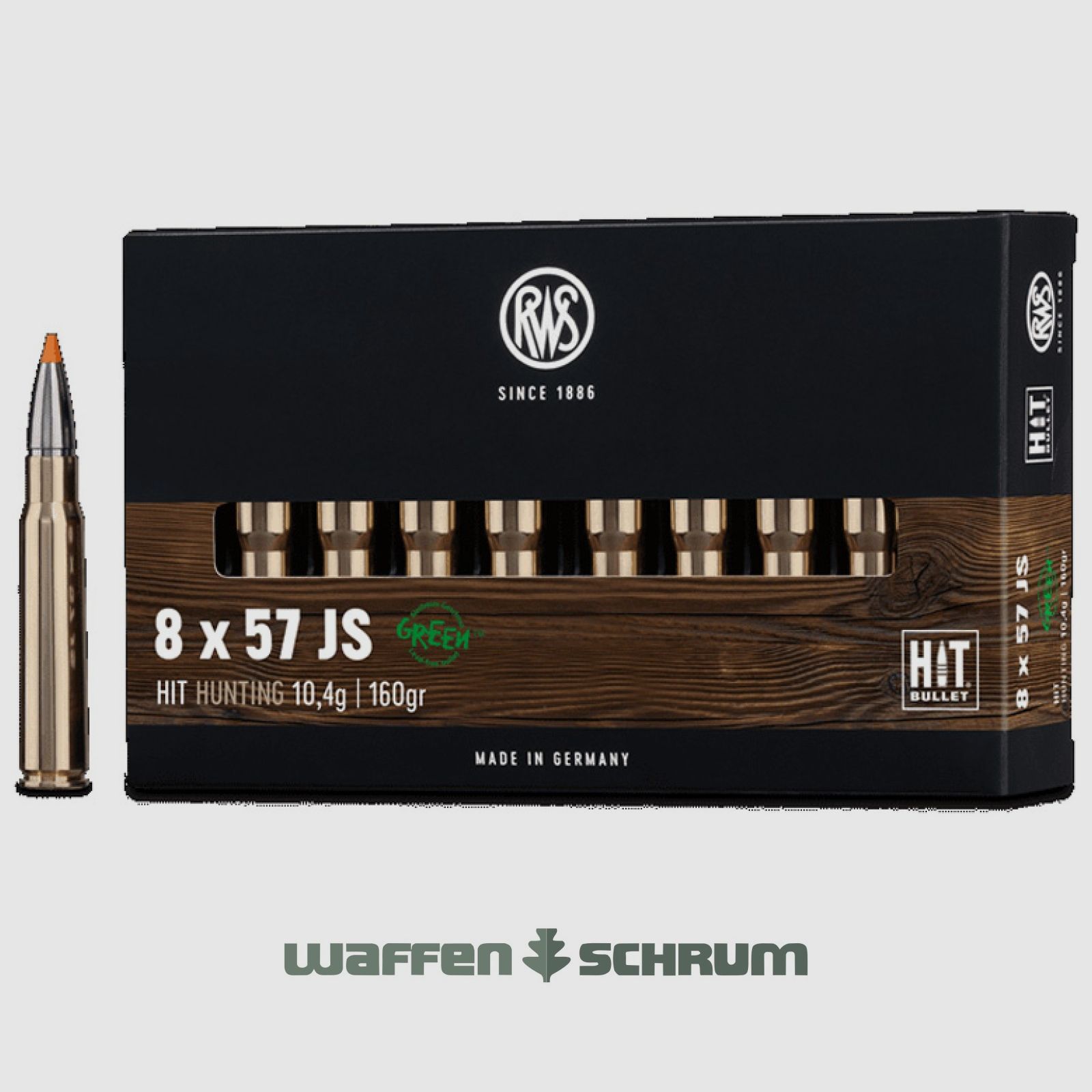 RWS HIT 10,4g - 160gr 8x57JS