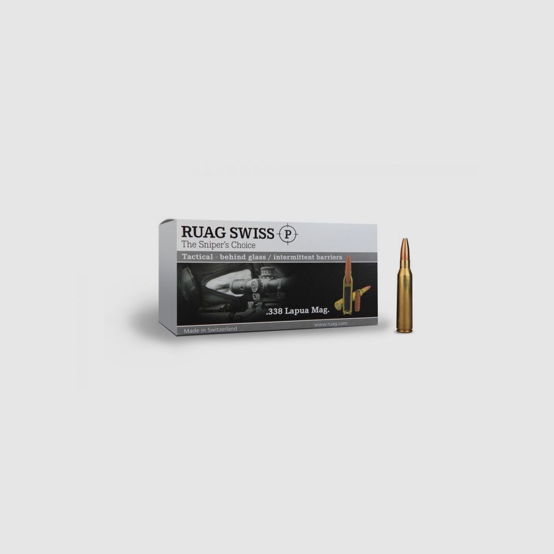 RUAG SWISS P 338 LAP MAG 250 GRS TACTICAL SFNBT 20 PCS