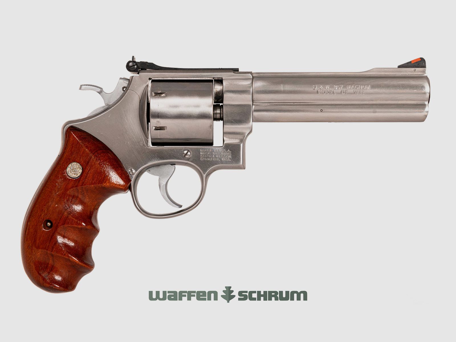 Smith & Wesson Mod. 627-0 , N-Rahmen, ungeflutete Trommel, Round-Butt-Griff, .357Mag