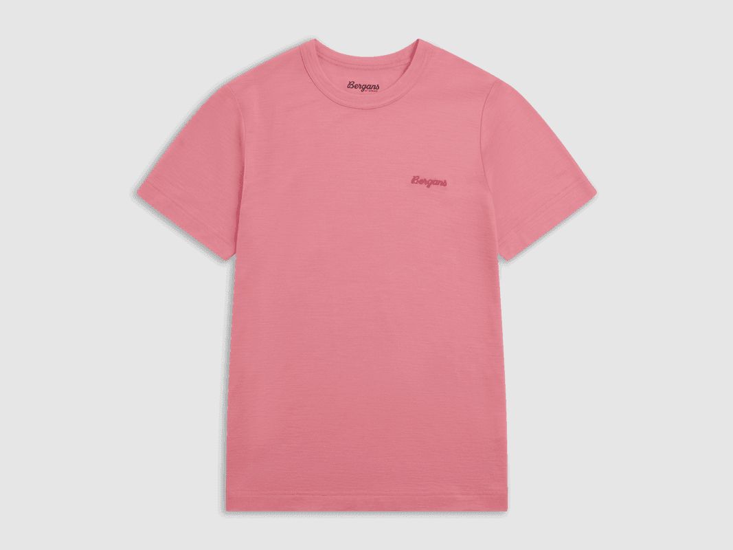 Bergans Logo Merino Tee Women Cherry Blossom L