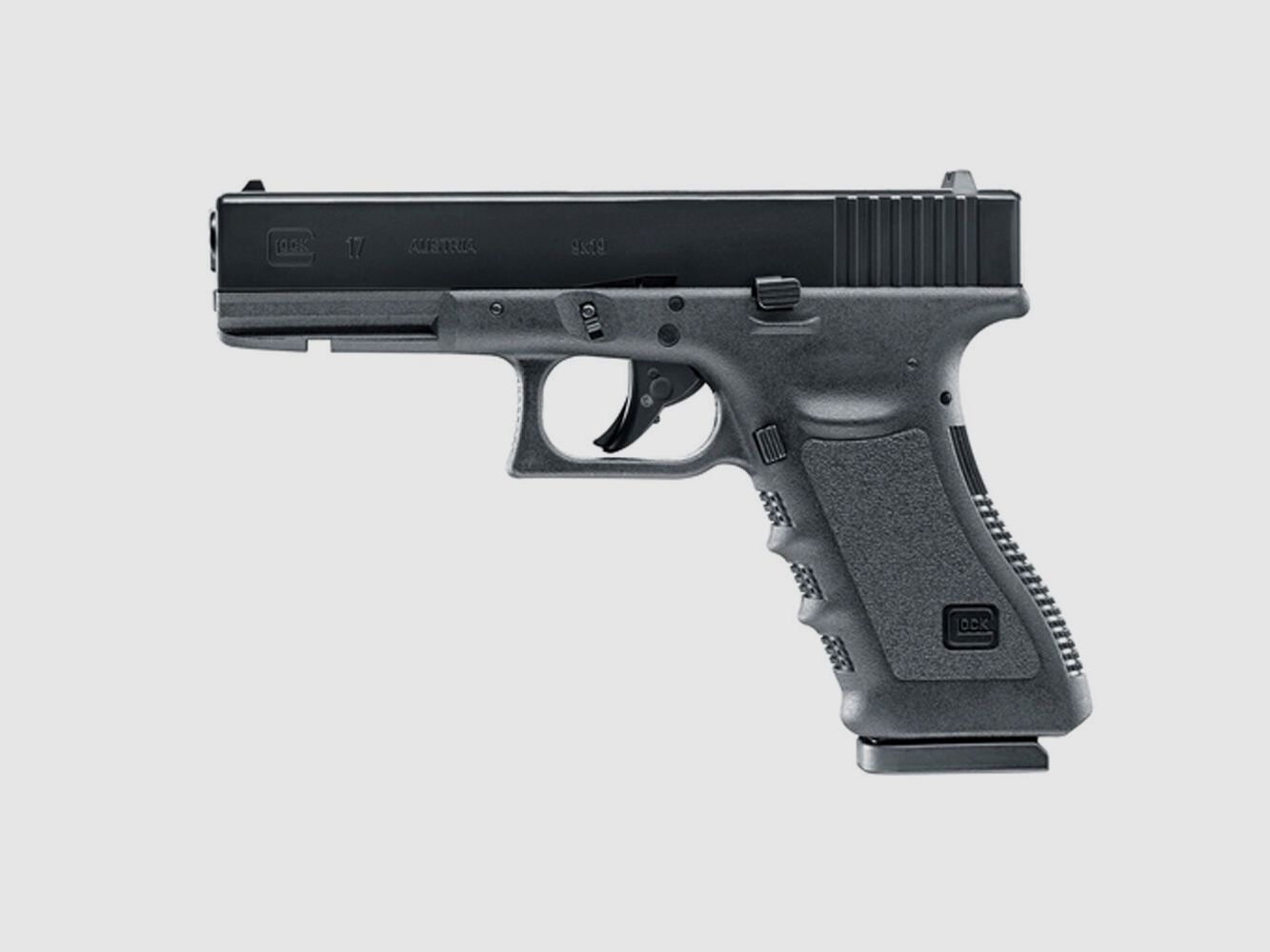 GLOCK	 Glock 17 CO2 Pistole im Set 4,5 mm BB/Metallschlitten