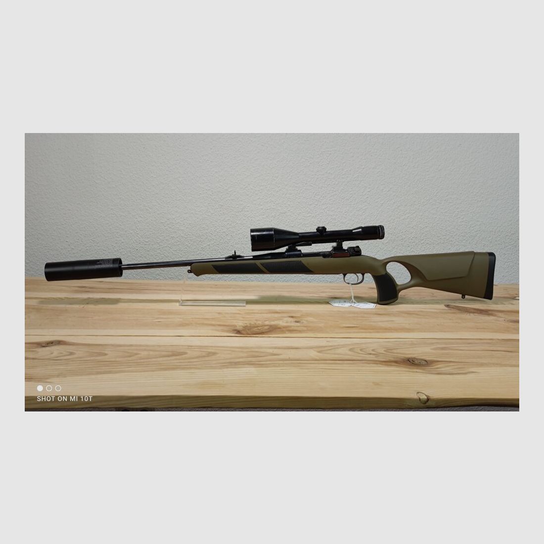 MAUSER 98 Lochschaft mit Schalldämpfer