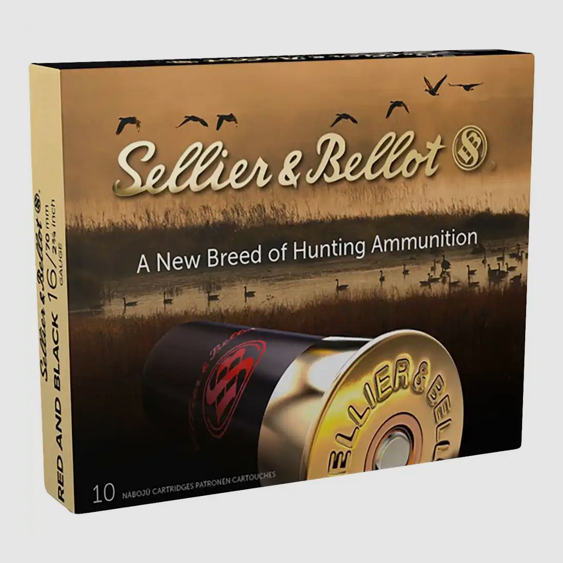 S&B 16/70 Rosso e Nero 4,0mm - 30,1g Cassa di Carta (a10)