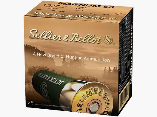 Sellier & Bellot Jagd Magnum 53, 2,7mm, 53g 12/76, Kaliber