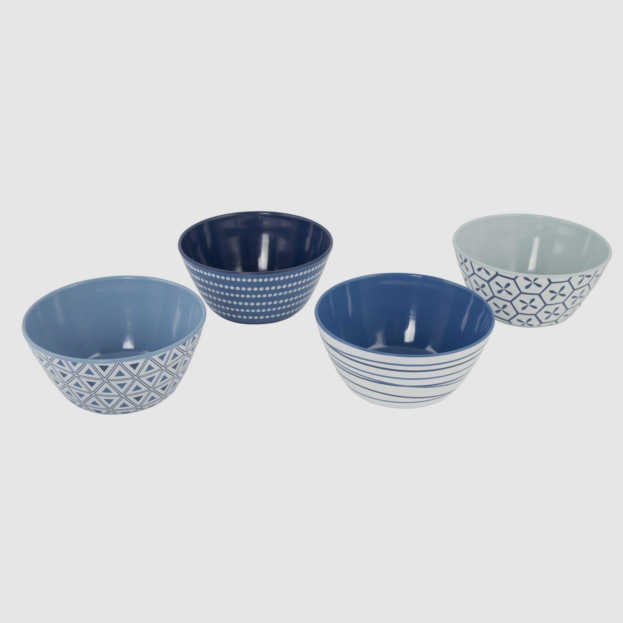Dinnerware Set Mix & Match, 16-piece, blue/white, image 4 of 24