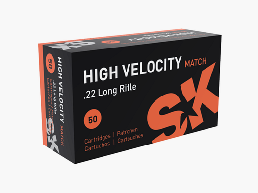 22lr SK High Velocity Match, 385m/s LRN 40gr VE50