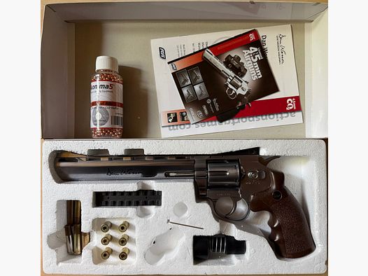 Dan Wesson 8 inch 4.5mm BB Silver Co2
