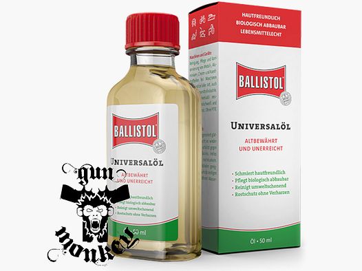 Uniwersalny olej do broni Ballistol w płynie na bazie naturalnego oleju 50 ml (21000-PL)