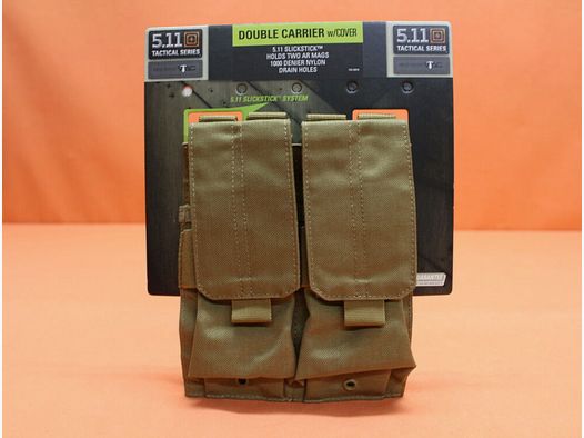 5.11 5.11 Double Mag Pouch (58708) 131 FlatDarkEarth Magazijntas voor 2 AR-15 Magazijnen