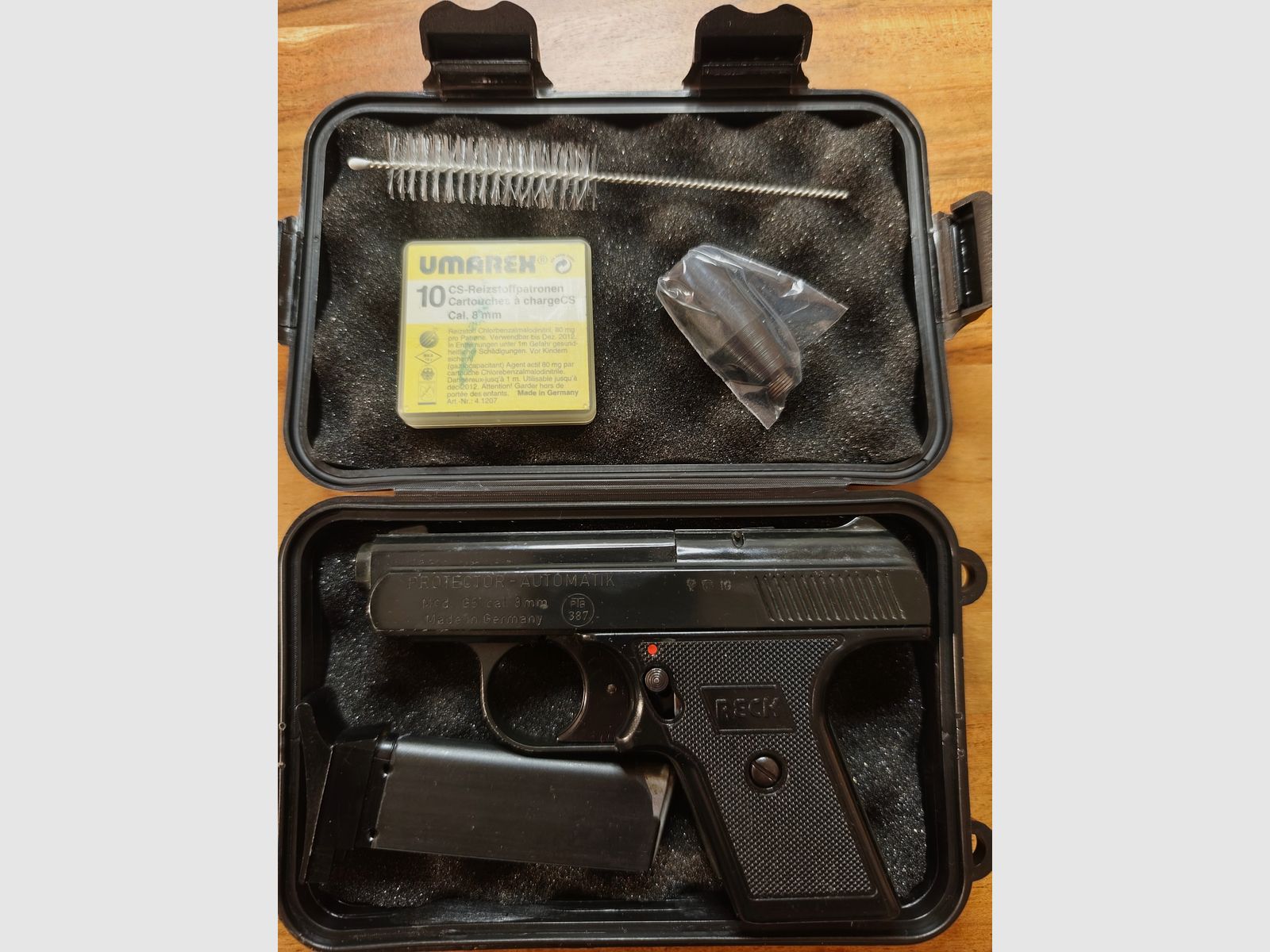 Reck Protector Automatik Mod.G5 PTB 387 + 10 schoten CS Gas van UMAREX