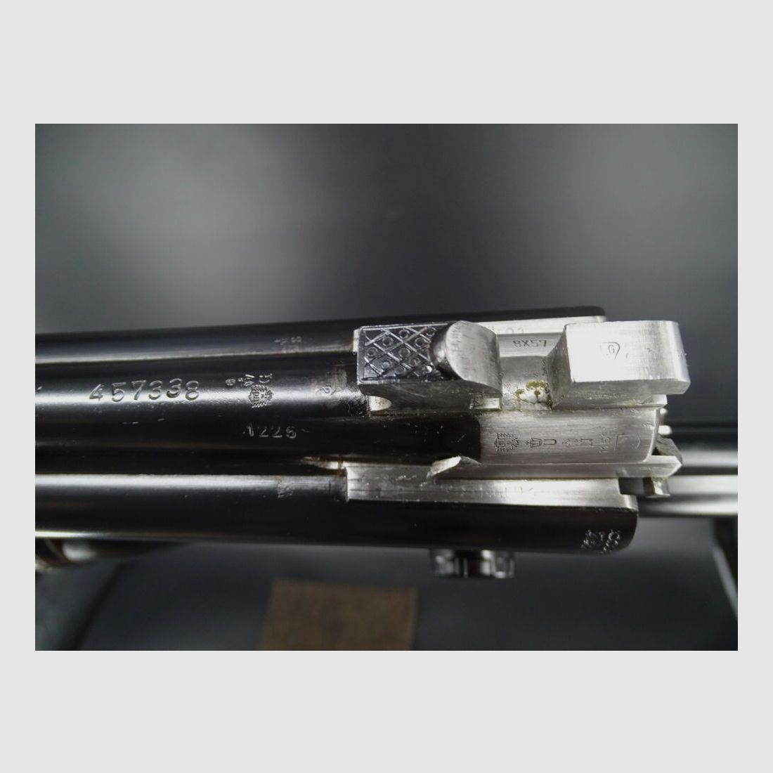 Bock / Doppelbüchsdrilling Sauer & Sohn 7x57R 8x57IRS 5,6x52R 2x Zeiss HT Sammlungsauflösung