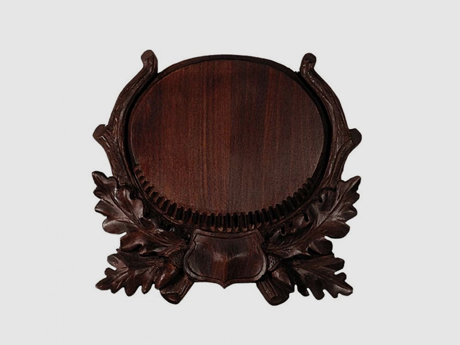 Carved trophy plaque for wild boar