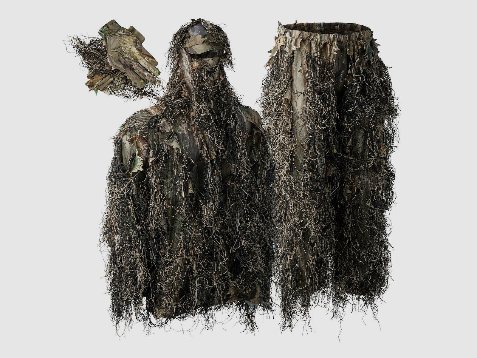 Deerhunter Sneaky Ghillie Überzug Anzug m. Handschuh Tarnanzug