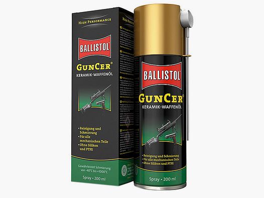 GunCer Keramik-Waffenöl & Waffenfett 200 ml Spray (8,50 €*/100 ml)