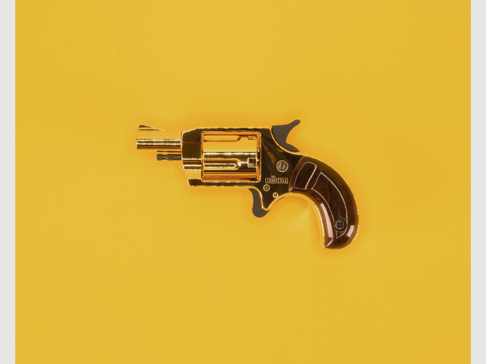Röhm Little Joe blank-firing revolver caliber 6mm Flobert Gold Edition, imagen 1 de 6