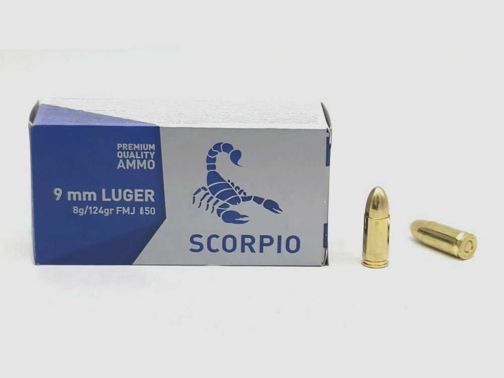 STV Scorpio STV Scorpio 8.0g / 124grs FMJ (9×19)