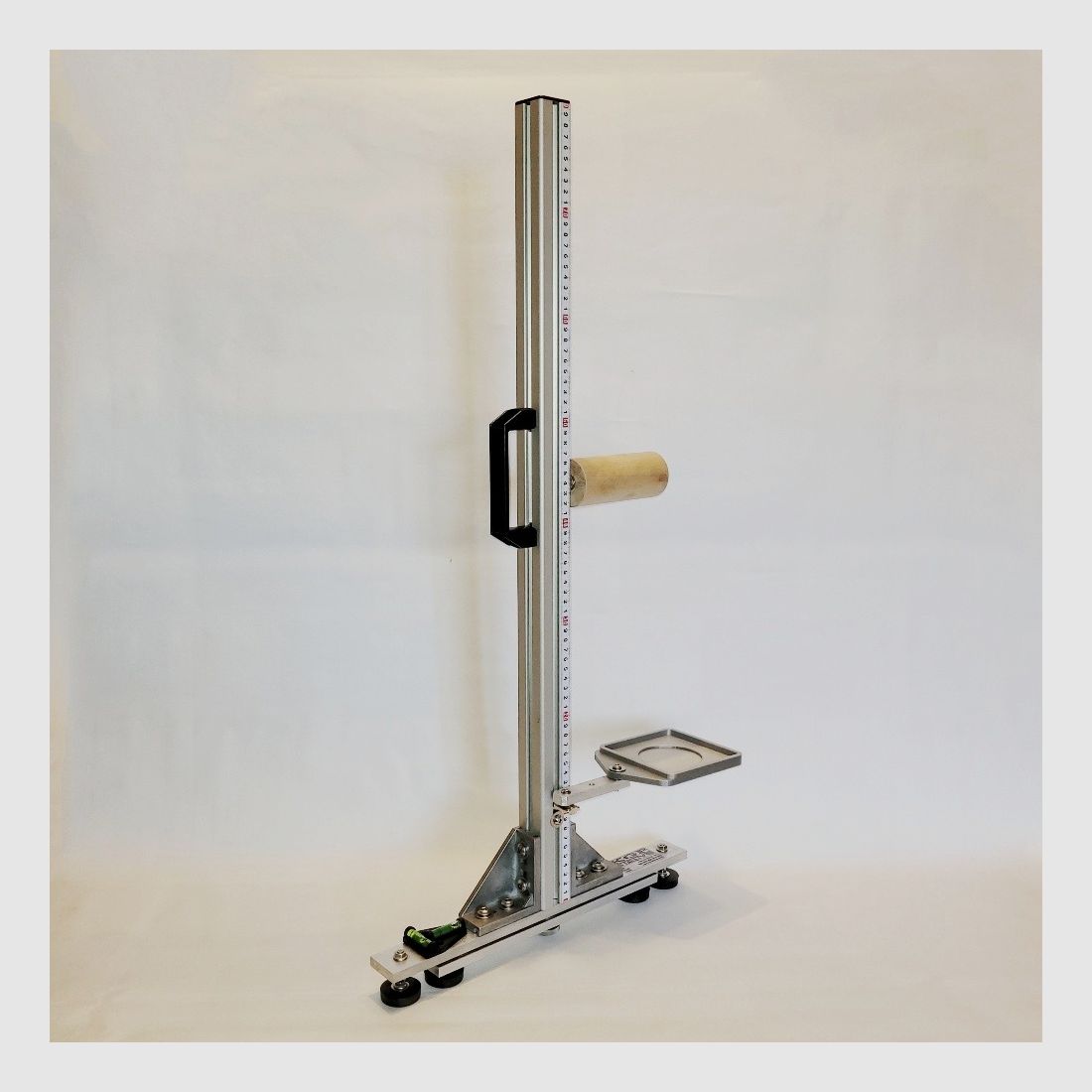 KGF Auflagestativ - Auflageständer Alu X-800-Ultimate klappbar mit Buchenholz-Auflage, Waage, Griff, Maßband + Munitionshalter