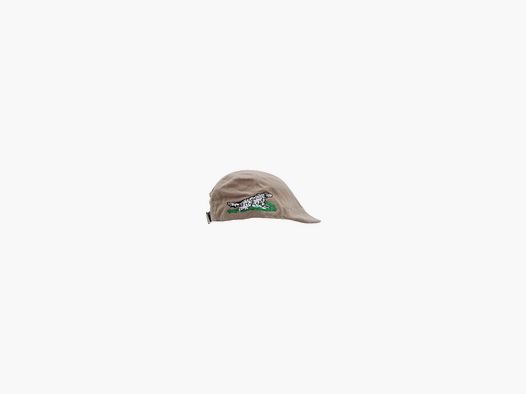 Beige Kappe mit Setter-Stickerei
