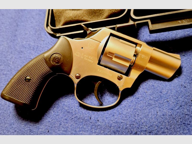 Röhm RG 59 Schreckschuss Revolver Nickel  9 mm R.K. (PTB 735) 