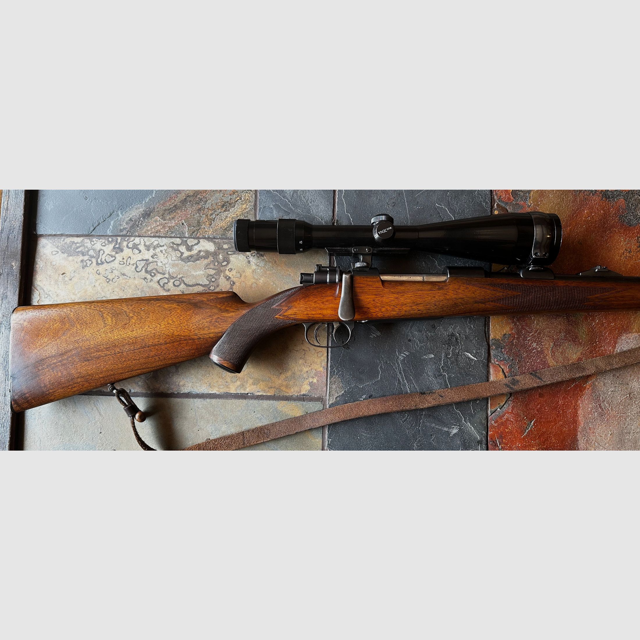 Mauser 98 rifle repetidora 8x57 IS con Jena ZF 3-12x56 – Rifle de caza clásico