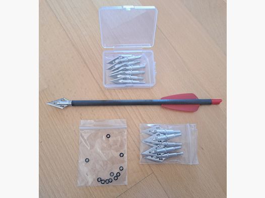 12x Jacht Pijlpunten Broadhead voor bijv. Cobra Adder