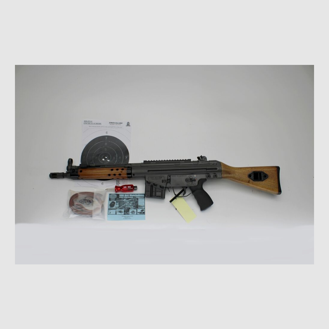 SL karabin SAR M 41, tropienie jak nowe z akcesoriami .308Win