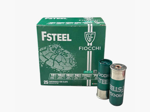 FIOCCHI F Steel 24g à25 12/70 - 2,5 mm