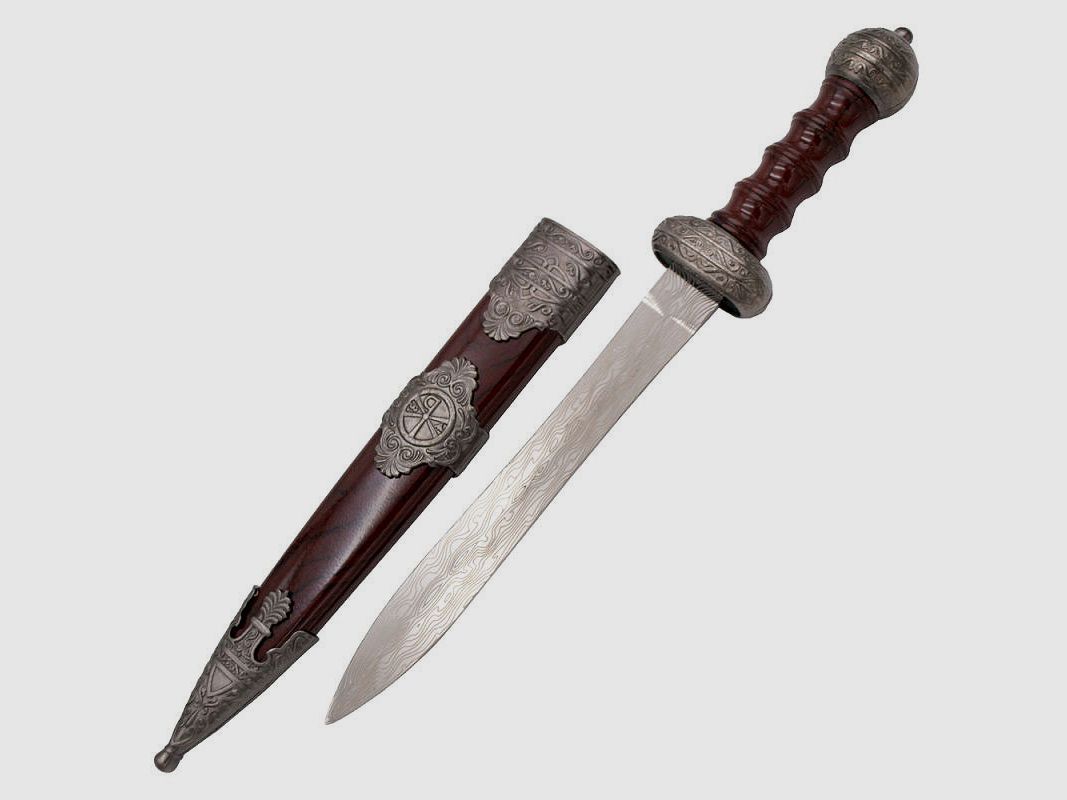 Roman dagger brown with sheath