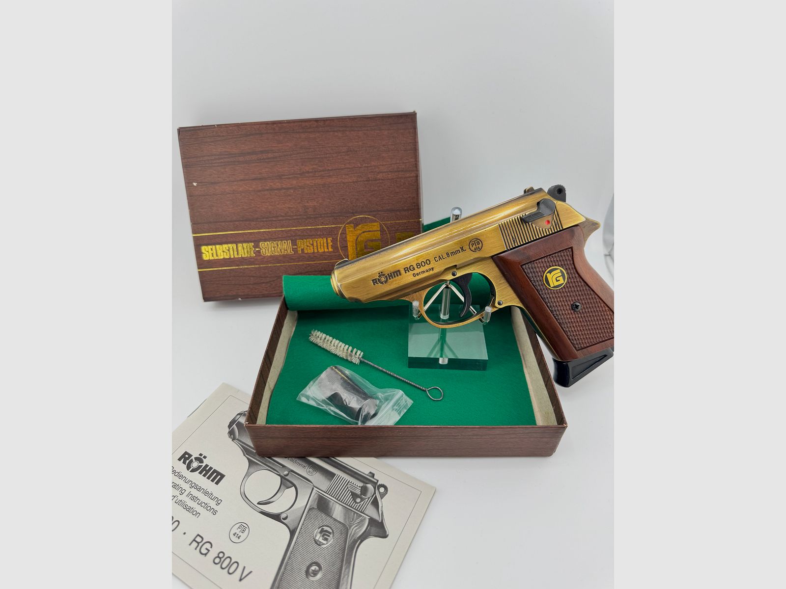 Röhm RG 800 SSW Sondermodell „Altmessing“ - PTB 414 - Beschussjahr KD (1993)