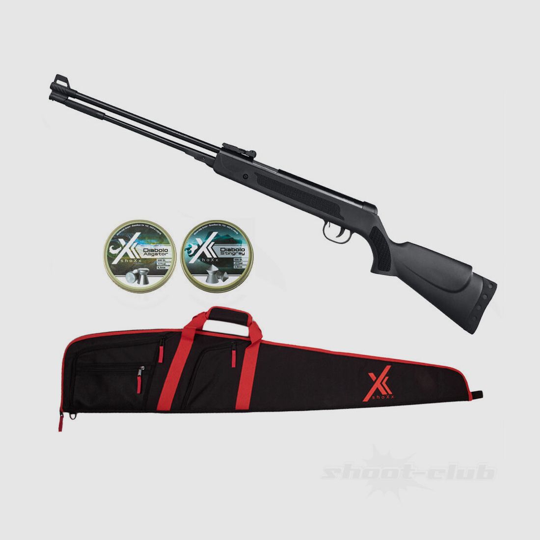 German Sport Gun GSG WF600P LG Unterhebelspanne 4,5mm Diabolos Futteral Set