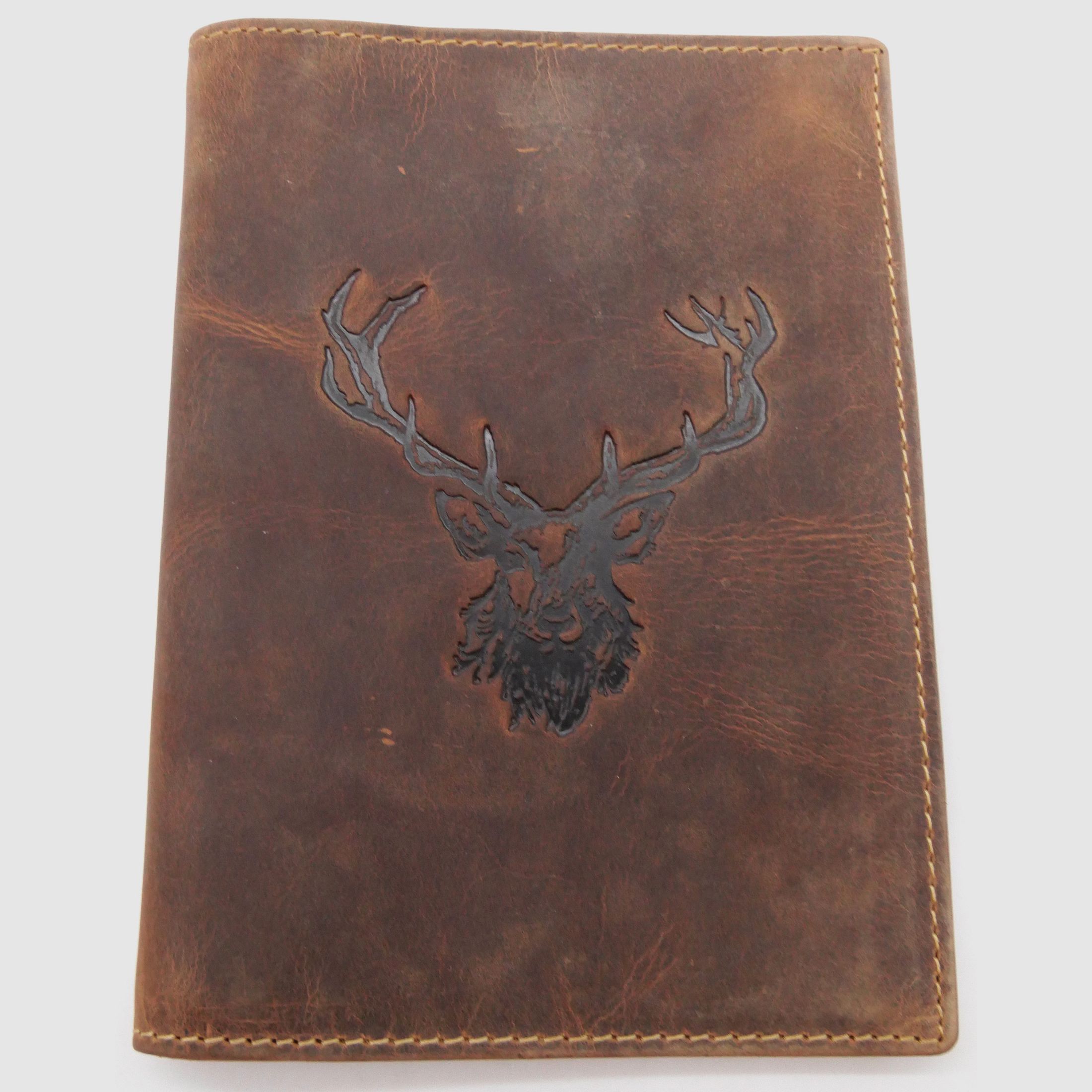 Greenburry 328B-RS-25 Vintage Ausweismappe Royal Stag 6 Sichtfenster braun Hirsch