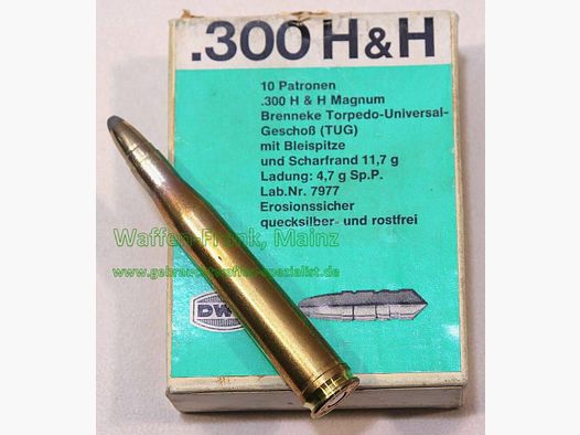 DWM, Karlsruhe Büchsenpatronen .300 H&H Mag