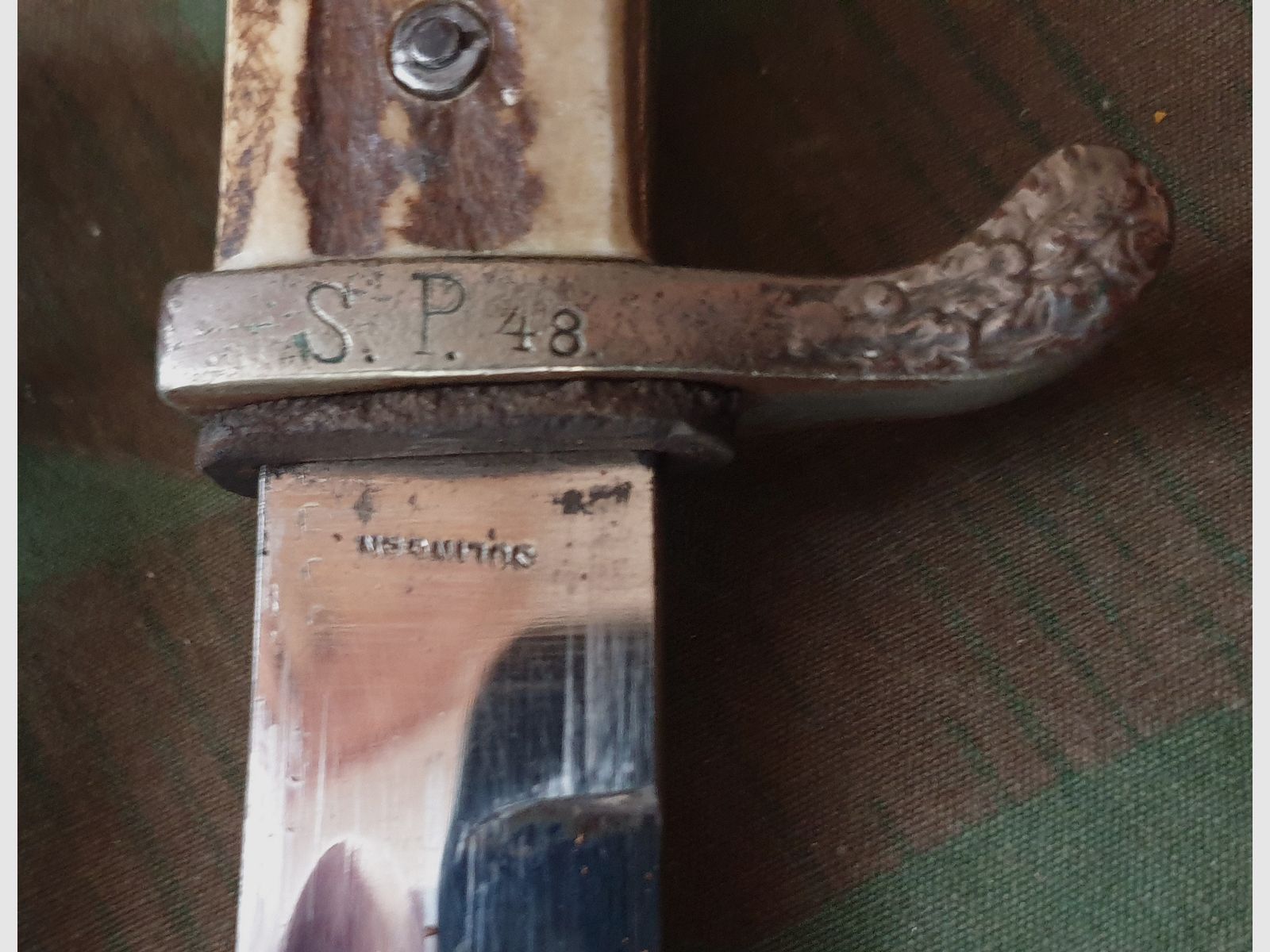 Unikat Uitgaansbajonet 2 WK / WWII K98 Extra Zijdegeweer