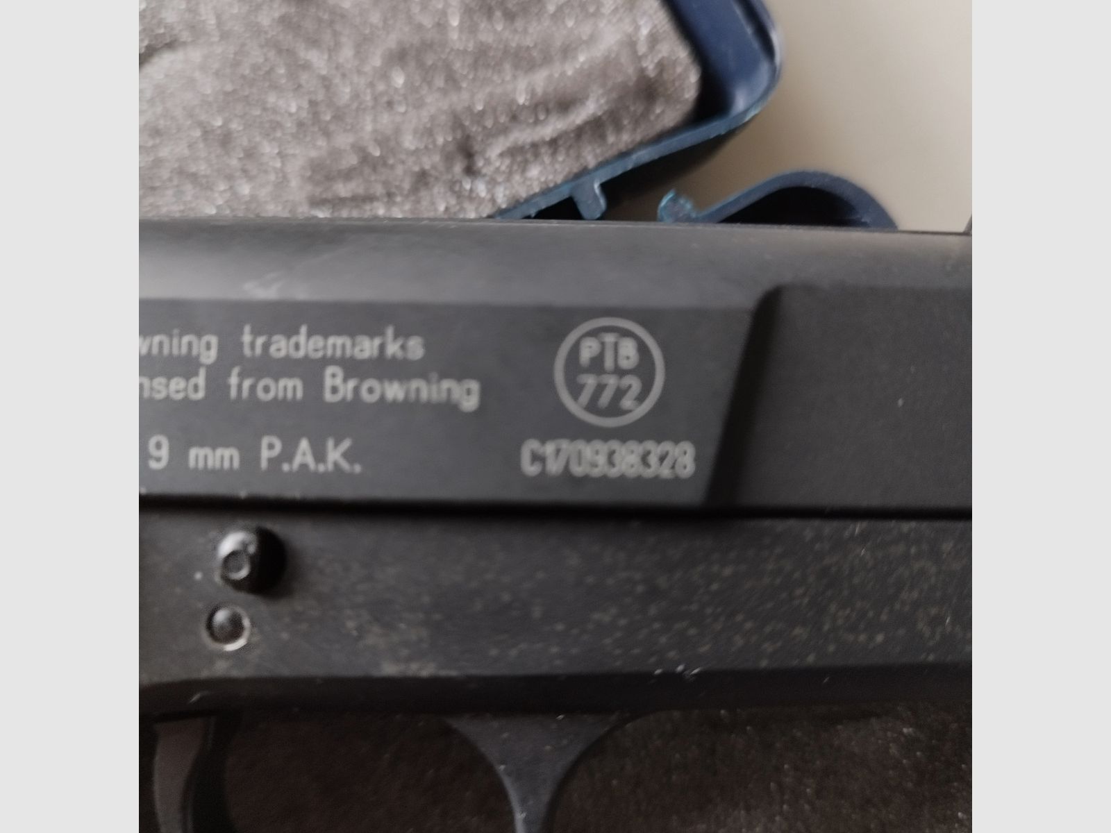 Browning GPDA 9 - 9mm P.A.K. -  SRS Pistole mit Box PTB