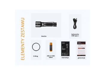 Latarka LED Fenix C7 zielona edycja limitowana, zdjęcie 5 z 5
