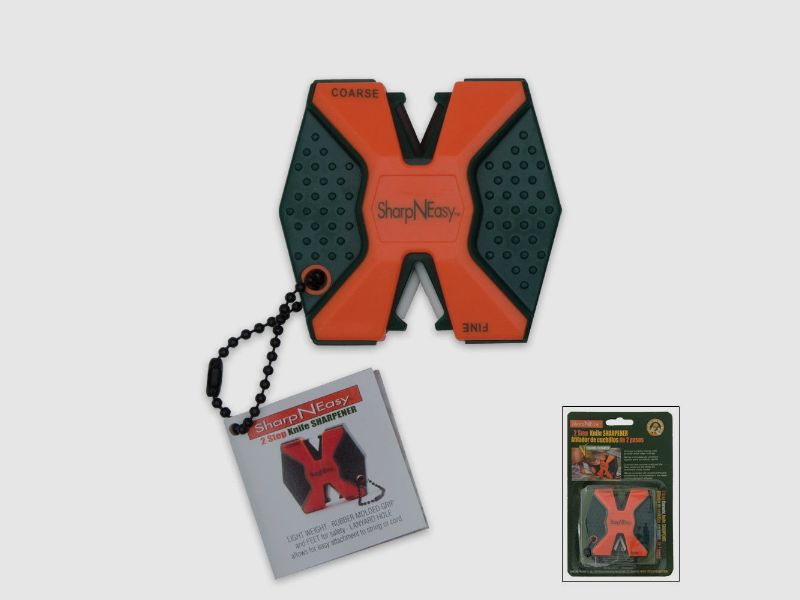 Aiguiseur de couteaux SharpN'Easy 2 étapes vert/orange